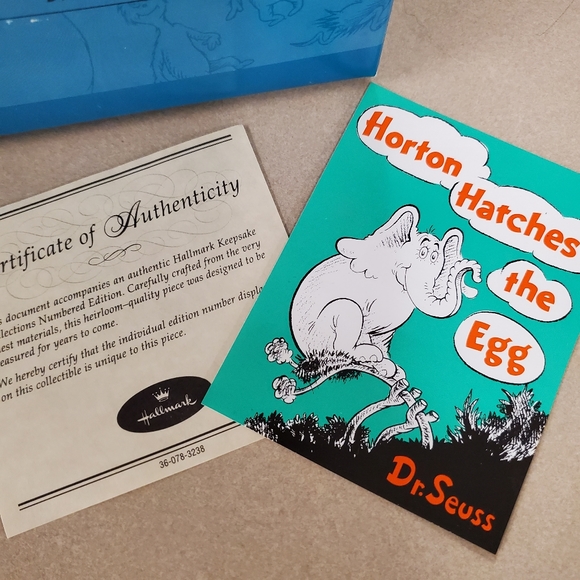 Dr. Seuss Collection Horton Porcelain Figurine Vintage 2000 Collectible Numbered - Picture 5 of 6